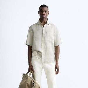 Men’s Zara 100% Linen Shirt